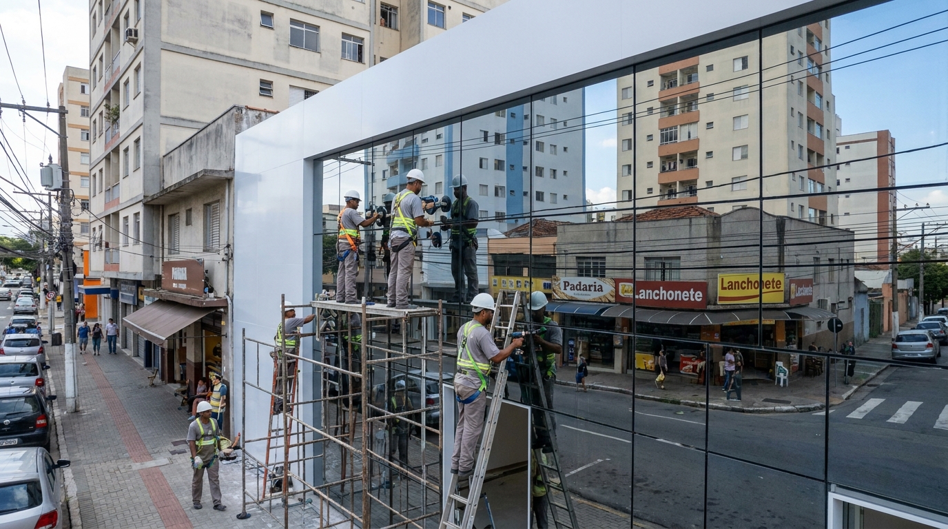 Fechamentos em Vidro na Morada da Lua, Campos dos Goytacazes‑RJ