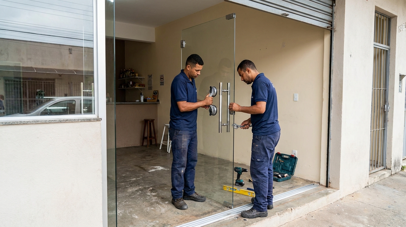 Portas em Vidro no Campinho, Campos dos Goytacazes‑RJ
