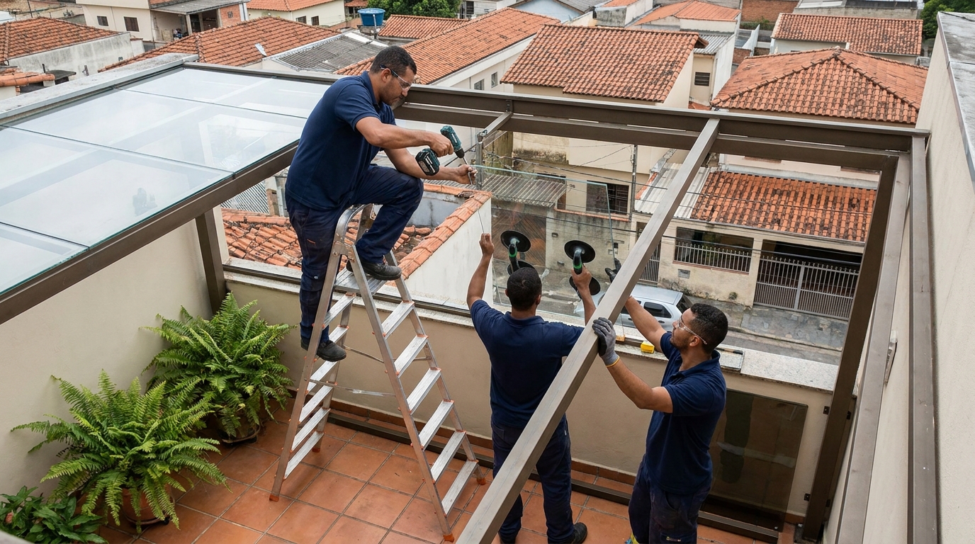 Cobertura de Vidro no Codim, Campos dos Goytacazes‑RJ