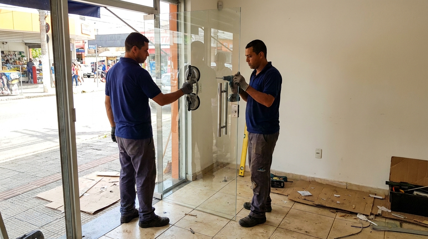 Portas em Vidro no Codim, Campos dos Goytacazes‑RJ